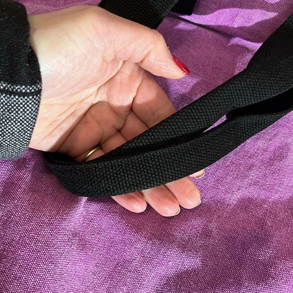 Pink by Victoria Secret large purple vintage tote / beach bag